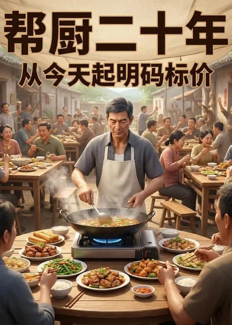 帮厨二十年，从今天起明码标价海报