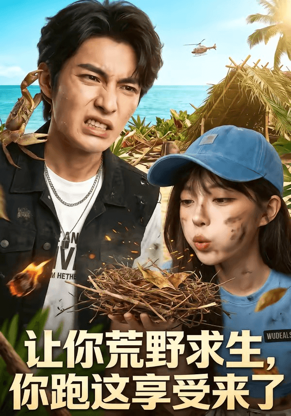 让你荒野求生，你跑这享受来了海报