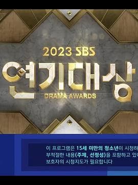 2023SBS演技大赏海报